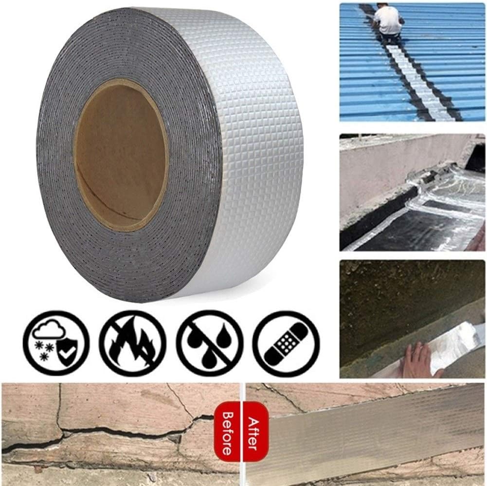 Aluminum Foil Tape Waterproof Leakage Strong Self-adhesive Repair , Window Sill Gap, Pipe Rupture, Surface Crack, Home Renovation