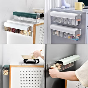 Transparent Drawer Underwear Organizer Divider, Wall Mount 6 Cell Drawer Storage Boxes and Acrylic Organizer for Lingerie, Socks Organization and Storage (1pcs)