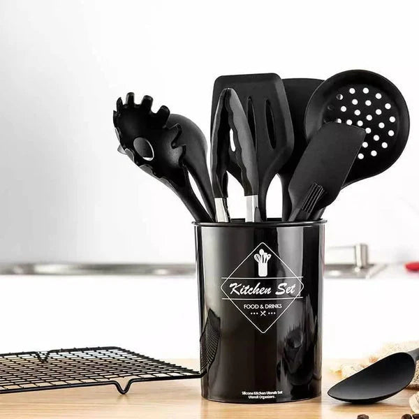 12 Pcs Silicone Kitchenware Cooking Utensils Set