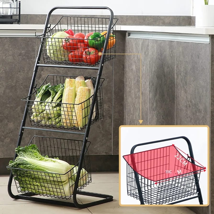 Multi-Purpose Storage Kitchen Organizer Basket