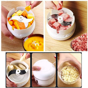 Mini Food Garlic Vegetable Grinder Chopper Multi-Function Manual Food Processor