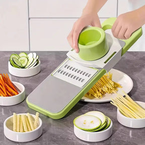 5 In 1 Multi-Functional Vegetable Cutter And Slicer High Quality Fast With Adjustable Blades