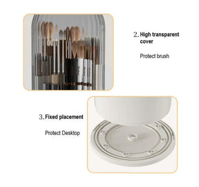 Luxury Rotating Cosmetic Makeup Brush Holder