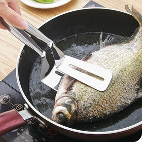 3 pcs frying tong Fry Tool Filter Spoon Strainer With Clip, Spider Slotted Skimmer Cooking Frying Spoon with long handle,Flipping & Frying Tong Handy clip