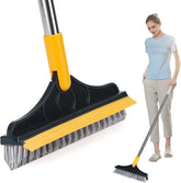 Bathroom Cleaning Brush with Wiper , 2 IN 1