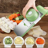 5 In 1 Multi-Functional Vegetable Cutter And Slicer High Quality Fast With Adjustable Blades