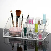 Acrylic Clear 16 Grid Acrylic Lipstick Holder Stand Organizer Cosmetic