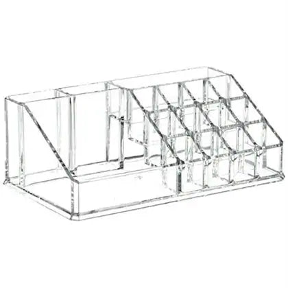 Acrylic Clear 16 Grid Acrylic Lipstick Holder Stand Organizer Cosmetic